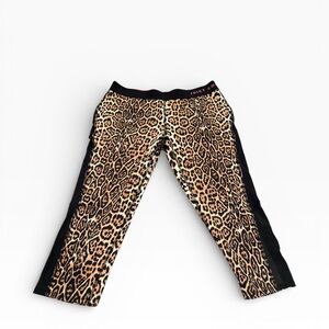 Juicy Couture Sport Leopard Print Cropped Leggings Women’s Medium M